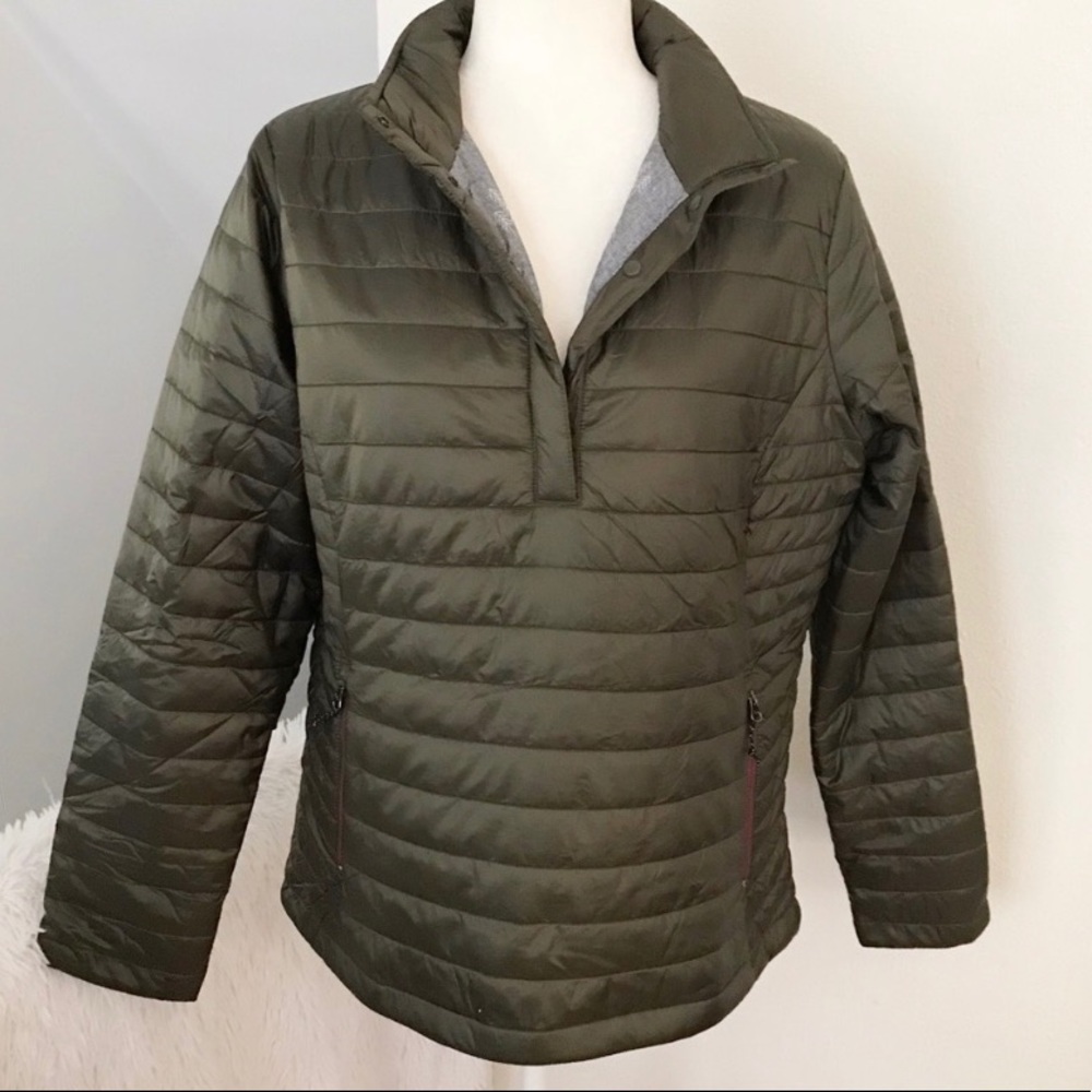 Packable down feather jacket